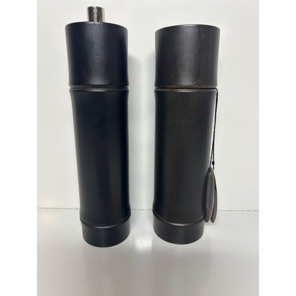 Grind Steel Wood Pepper Mill Set Professional Kitchen Accessory NWT New - Picture 2 of 11